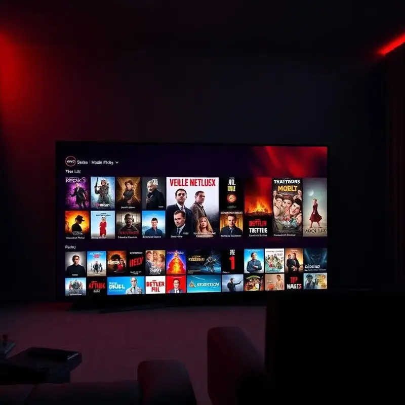 Catálogo de filmes e séries no focox play em TV 4K